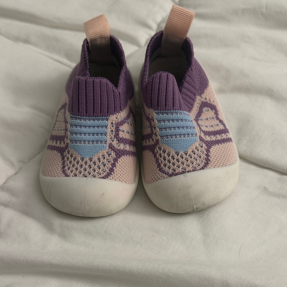 Kids Slip-On Shoes - Purple and Blue